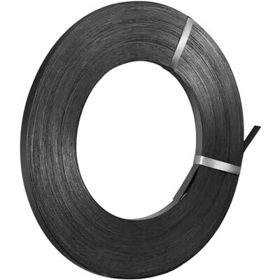 VEVOR Rouleau de cerclage en Acier d'emballage, 19 mm x 0,55 mm x 91 m, Bobine de cerclage Robuste, résistance à la Rupture de 770 kg, Sangles métalliques d'emballage pour palettes et Pierres, Noir - Publicité VEVOR Rouleau de cerclage en Acier d'emballage, 19 mm x 0,55 mm x 91 m, Bobine de cerclage Robuste, résistance à la Rupture de 770 kg, Sangles métalliques d'emballage pour palettes et Pierres, Noir - Publicité