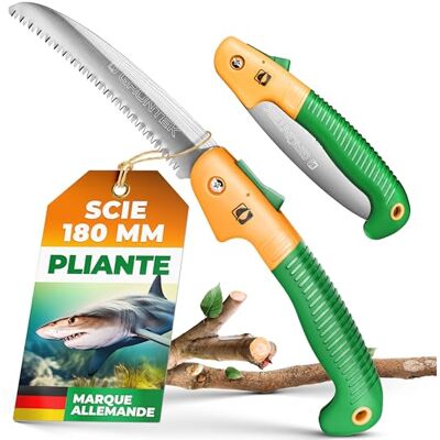 GRÜNTEK HAI Scie d'élagage - 180 mm - Scie d'extérieur - Publicité GRÜNTEK HAI Scie d'élagage - 180 mm - Scie d'extérieur - Publicité