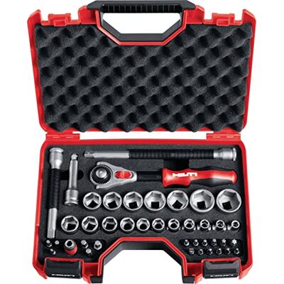 HILTI Lot de 40 clés à tube S-SWS 3/8" (tête rotative 180°, ext. 125 mm et 200 mm, insertion carrée, verrouillage sécurisé, util. universelle) - Publicité HILTI Lot de 40 clés à tube S-SWS 3/8" (tête rotative 180°, ext. 125 mm et 200 mm, insertion carrée, verrouillage sécurisé, util. universelle) - Publicité