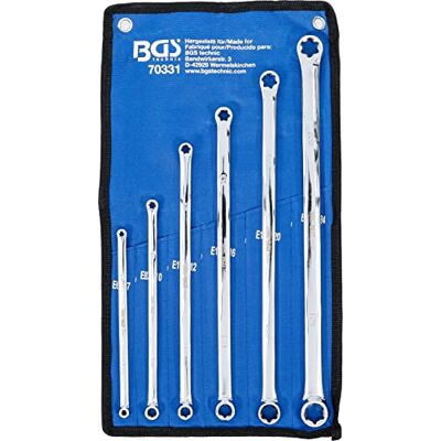 BGS 70331 Jeu de clés à œil doubles profil E extra long E6 x E7 E22 x E24 6 pièces - Publicité BGS 70331 Jeu de clés à œil doubles profil E extra long E6 x E7 E22 x E24 6 pièces - Publicité