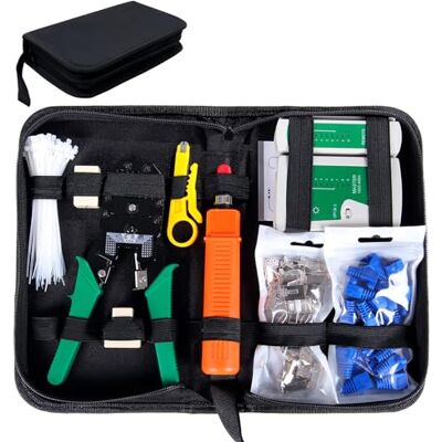 Sgile Kit d'Outils Réseau - Maintenance Informatique, Testeur LAN 9-en-1, Crimp - Publicité Sgile Kit d'Outils Réseau - Maintenance Informatique, Testeur LAN 9-en-1, Crimp - Publicité