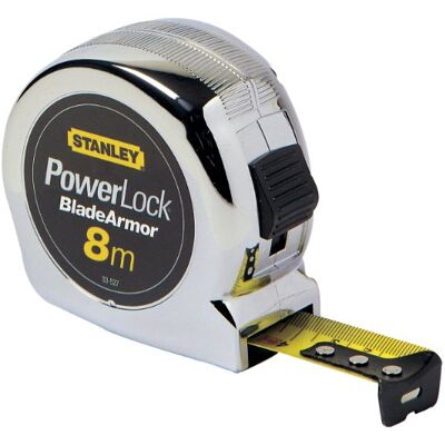 Stanley 1-33-527 Powerlock mètre ruban 8 m x 25 mm Blocage du Ruban Blade Armor et mylar pour Plus de Résistance Position 0 Réel Crochet 3 rivets Boitier ABS Agrafe pour Port A La Ceinture - Publicité Stanley 1-33-527 Powerlock mètre ruban 8 m x 25 mm Blocage du Ruban Blade Armor et mylar pour Plus de Résistance Position 0 Réel Crochet 3 rivets Boitier ABS Agrafe pour Port A La Ceinture - Publicité