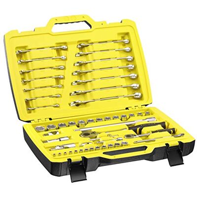 Stanley FMMT82827-1 Coffret de Douilles ¼’’ Clés Mixtes Jeu de 50 Pièces Fatmax, Multicolore - Publicité Stanley FMMT82827-1 Coffret de Douilles ¼’’ Clés Mixtes Jeu de 50 Pièces Fatmax, Multicolore - Publicité
