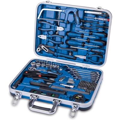 Scheppach Coffret à outils TB173 – Coffret multi outils – 174 pièces Mallette à outils – Plastique ABS – Tournevis, clés, pinces - Publicité Scheppach Coffret à outils TB173 – Coffret multi outils – 174 pièces Mallette à outils – Plastique ABS – Tournevis, clés, pinces - Publicité