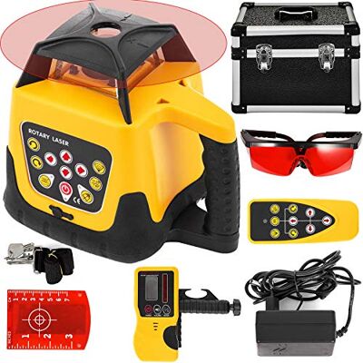 VEVOR Niveau Laser Autonivelant Balayage Rotative 360° Verticale Horizontale Auto-Alignement Rouge Travail 100 m pour Construction Bâtiments Professionnels Maçonnerie Clôtures Entrepreneurs Fondations - Publicité VEVOR Niveau Laser Autonivelant Balayage Rotative 360° Verticale Horizontale Auto-Alignement Rouge Travail 100 m pour Construction Bâtiments Professionnels Maçonnerie Clôtures Entrepreneurs Fondations - Publicité