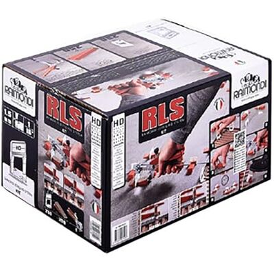 Raimondi Levelling System RLS R.L.S. Kit de boîte HD composé de 250 bases entretoises auto nivelant évasion 1,5 mm tuiles épaisseur 3-12 mm 250 cales 1 pince pour appliquer des carreaux de sol - Publicité Raimondi Levelling System RLS R.L.S. Kit de boîte HD composé de 250 bases entretoises auto nivelant évasion 1,5 mm tuiles épaisseur 3-12 mm 250 cales 1 pince pour appliquer des carreaux de sol - Publicité