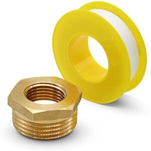 DOJA Barcelona Reduction Raccord Male 3/4"- Femelle 3/8" + Teflon Plomberie 12 * 12 * 0,075 en Laiton Reducteur Bague pour Tuyau Circulateur Chauffage, Flexible Douche, Bonde de Lavabo - Publicité DOJA Barcelona Reduction Raccord Male 3/4"- Femelle 3/8" + Teflon Plomberie 12 * 12 * 0,075 en Laiton Reducteur Bague pour Tuyau Circulateur Chauffage, Flexible Douche, Bonde de Lavabo - Publicité