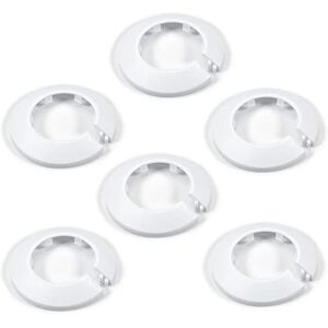 MroMax Lot de 6 cache-tuyaux en plastique PP blanc de 4,8 cm, 50 mm, pour décoration de radiateur, bouchon à clipser pour vidange d'évier et tuyaux d'aération, pour cacher les espaces et mettre à jour - Publicité MroMax Lot de 6 cache-tuyaux en plastique PP blanc de 4,8 cm, 50 mm, pour décoration de radiateur, bouchon à clipser pour vidange d'évier et tuyaux d'aération, pour cacher les espaces et mettre à jour - Publicité
