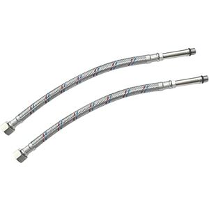 AERZETIX C51112 Lot de 2 flexibles/raccords femelle 3/8''- mâle M10 bassin de cuisine monobloc longueur 300mm flexible de raccordement pour mitigeur flexible d'alimentation sanitaire - Publicité AERZETIX C51112 Lot de 2 flexibles/raccords femelle 3/8''- mâle M10 bassin de cuisine monobloc longueur 300mm flexible de raccordement pour mitigeur flexible d'alimentation sanitaire - Publicité