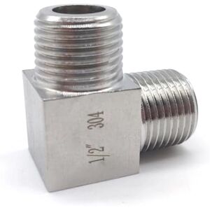 SQING Haute pression 1/8 "1/4" 3/8 "1/2" 3/4 "1" BSP NPT femelle mâle coude Angle 90 degrés coupleur 304 en acier inoxydable raccord de tuyau eau gaz (Color : Male To Male, Size : BSP_1/2") - Publicité SQING Haute pression 1/8 "1/4" 3/8 "1/2" 3/4 "1" BSP NPT femelle mâle coude Angle 90 degrés coupleur 304 en acier inoxydable raccord de tuyau eau gaz (Color : Male To Male, Size : BSP_1/2") - Publicité