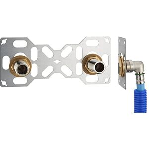 NT NOYON & THIEBAULT FIXSYSTEM Kit platine de sortie cloison pour tube PER à Sertir Ø16 sorties entraxe 150 millimètres mâle 20x27 (3/4) pour robinet Douche/Baignoire Installation visitable - Publicité NT NOYON & THIEBAULT FIXSYSTEM Kit platine de sortie cloison pour tube PER à Sertir Ø16 sorties entraxe 150 millimètres mâle 20x27 (3/4) pour robinet Douche/Baignoire Installation visitable - Publicité