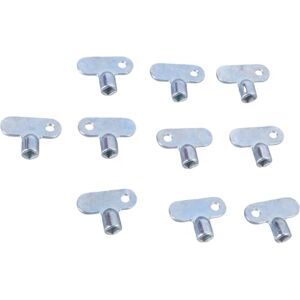 JTQYFI Lot de 10 valves d'échappement de rechange pour radiateurs, outil de chauffage central, robinet, bouton de décision de plomberie - Publicité JTQYFI Lot de 10 valves d'échappement de rechange pour radiateurs, outil de chauffage central, robinet, bouton de décision de plomberie - Publicité