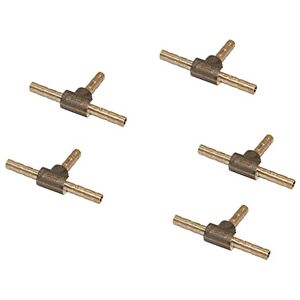 PETSOLA 5pcs Tuyau en Laiton Barre en T en Té Té T Union Tube Barbelé Raccord De Tuyau Coupleur Connecteur Adaptateur 4mm - Publicité PETSOLA 5pcs Tuyau en Laiton Barre en T en Té Té T Union Tube Barbelé Raccord De Tuyau Coupleur Connecteur Adaptateur 4mm - Publicité