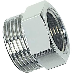 Boutte - Mamelons mâles/femelles réduits - M20x27 - F15x21 chromé - fitting - Publicité Boutte - Mamelons mâles/femelles réduits - M20x27 - F15x21 chromé - fitting - Publicité
