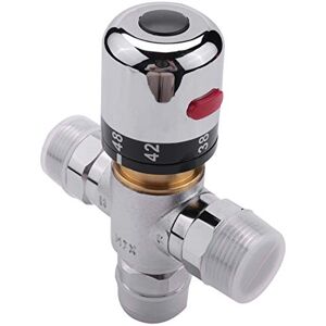 Mengmen mélangeur thermostatique à 3 voies en cuivre 3/4 pour eau chaude solaire, régulateur de température - Publicité Mengmen mélangeur thermostatique à 3 voies en cuivre 3/4 pour eau chaude solaire, régulateur de température - Publicité