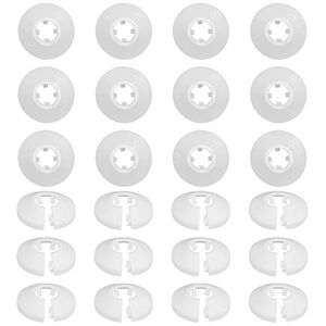 LAITER 24 Pcs Colliers de Pipe en Plastique pour Tuyau Rosace Ronde Blanche Diamètre de 16 mm Cache-Tuyau pour Radiateur Chauffage Plomberie Couvercle de Trou Mural Sol pour Robinet Tuyauterie - Publicité LAITER 24 Pcs Colliers de Pipe en Plastique pour Tuyau Rosace Ronde Blanche Diamètre de 16 mm Cache-Tuyau pour Radiateur Chauffage Plomberie Couvercle de Trou Mural Sol pour Robinet Tuyauterie - Publicité