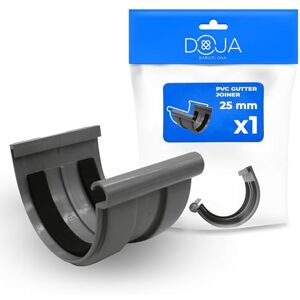 DOJA Barcelona Raccord de Gouttière Demi-Rond PVC Installation Facile Connecteur de Goutiere PVC Excellente Étanchéité Étanchéité avec Jonction et Accessoires pour Montage Rapide - Publicité DOJA Barcelona Raccord de Gouttière Demi-Rond PVC Installation Facile Connecteur de Goutiere PVC Excellente Étanchéité Étanchéité avec Jonction et Accessoires pour Montage Rapide - Publicité