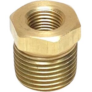 KBOLAE Adaptateur NPT 3/8 mâle vers 1/8 femelle NPT tuyau en laiton pour adaptateur de manomètre - Publicité KBOLAE Adaptateur NPT 3/8 mâle vers 1/8 femelle NPT tuyau en laiton pour adaptateur de manomètre - Publicité
