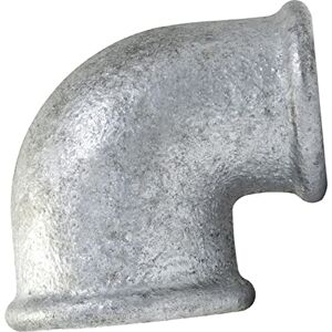 AERZETIX C64918 Coude réduit en fonte 3/4'' x 1/2" à 90° femelle-femelle raccord de tuyau fileté à visser finition zinguée plomberie chauffage travaux installation d'eau alimentation - Publicité AERZETIX C64918 Coude réduit en fonte 3/4'' x 1/2" à 90° femelle-femelle raccord de tuyau fileté à visser finition zinguée plomberie chauffage travaux installation d'eau alimentation - Publicité