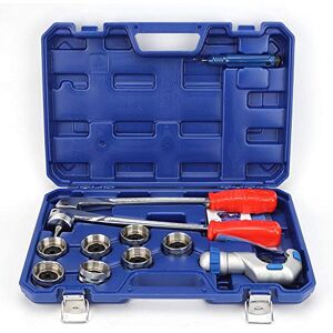Oumefar Outil d'Expansion Manuel pour Tuyaux 10-28mm, Kit 7 Têtes pour Cuivre, Aluminium, PEX, avec Boîte de Transport - Publicité Oumefar Outil d'Expansion Manuel pour Tuyaux 10-28mm, Kit 7 Têtes pour Cuivre, Aluminium, PEX, avec Boîte de Transport - Publicité