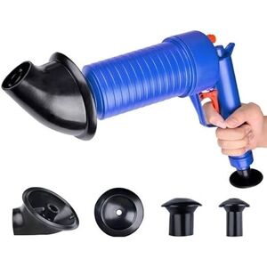 LSDZHK Déboucheur de vidange, déboucheur de toilettes, outil de drague d'égout de cuisine, pompe de vidange d'air haute pression, outil de nettoyage de vidange avec 4 ventouses pour cuisine, baignoire, - Publicité LSDZHK Déboucheur de vidange, déboucheur de toilettes, outil de drague d'égout de cuisine, pompe de vidange d'air haute pression, outil de nettoyage de vidange avec 4 ventouses pour cuisine, baignoire, - Publicité