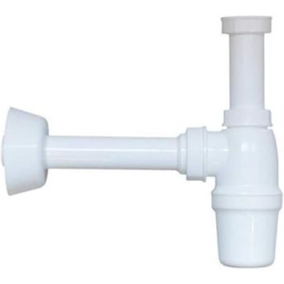 Schläfer Siphon universel 4396101 pour lavabo de salle de bain et de cuisine, drain d'évier en polypropylène, raccord G 1 1/4", tuyau de raccordement mural Ø 32mm, siphon de bouteille, couleur blanche - Publicité Schläfer Siphon universel 4396101 pour lavabo de salle de bain et de cuisine, drain d'évier en polypropylène, raccord G 1 1/4", tuyau de raccordement mural Ø 32mm, siphon de bouteille, couleur blanche - Publicité