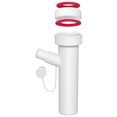 Schläfer 439001 Tube de réglage pour siphon 1" 1/2 avec raccord d'appareil Ø 40 x 200 mm plastique Accessoire pour évier de cuisine/machine à laver/lave-vaisselle un connecteur (1 GA) - Publicité Schläfer 439001 Tube de réglage pour siphon 1" 1/2 avec raccord d'appareil Ø 40 x 200 mm plastique Accessoire pour évier de cuisine/machine à laver/lave-vaisselle un connecteur (1 GA) - Publicité