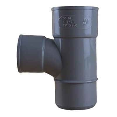 First Plast Raccord PVC évacuation Té pied de biche réduit PVC 87°30 Mâle Femelle Ø50 réduit Femelle Ø40 - - Publicité First Plast Raccord PVC évacuation Té pied de biche réduit PVC 87°30 Mâle Femelle Ø50 réduit Femelle Ø40 - - Publicité