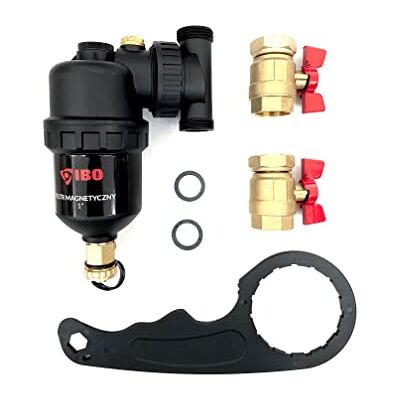 IBO Séparateur de boue magnétique 1" Filtre magnétique Séparateur de particules magnétique pour protéger contre la formation de boue Élimination des particules de saleté - Publicité IBO Séparateur de boue magnétique 1" Filtre magnétique Séparateur de particules magnétique pour protéger contre la formation de boue Élimination des particules de saleté - Publicité