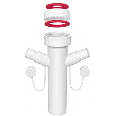 SCHLÄFER - 439002 - 40 mm - 200 mm - Sink Siphon - Publicité SCHLÄFER - 439002 - 40 mm - 200 mm - Sink Siphon - Publicité