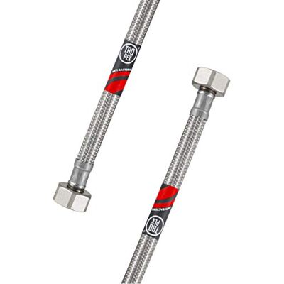 Tucai Tuyau flexible certifié DVGW 3/8" ÜM x 3/8" ÜM Tuyau de raccordement à l'eau Rallonge PEX Tuyau de robinet avec joints. Robinet d'équerre tuyau rallonge robinet (longueur : 1000 mm) - Publicité Tucai Tuyau flexible certifié DVGW 3/8" ÜM x 3/8" ÜM Tuyau de raccordement à l'eau Rallonge PEX Tuyau de robinet avec joints. Robinet d'équerre tuyau rallonge robinet (longueur : 1000 mm) - Publicité