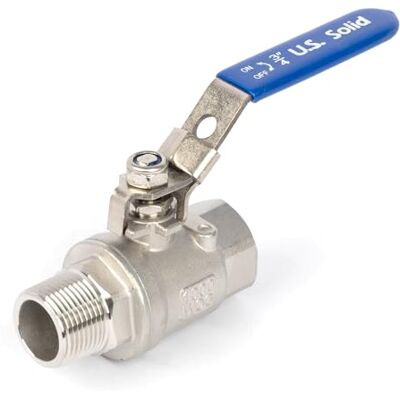 U.S. Solid Vanne à bille verrouillable 3/4" DN20 – Acier inox 304, mâle x femelle, filetage G, port complet, 1000 WOG pour eau, huile et gaz - Publicité U.S. Solid Vanne à bille verrouillable 3/4" DN20 – Acier inox 304, mâle x femelle, filetage G, port complet, 1000 WOG pour eau, huile et gaz - Publicité
