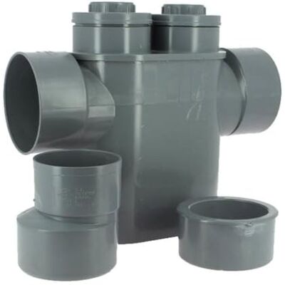 ADEQUA - Siphon d'entretien disconnecteur PVC Evac 125/100 - 125/100 mm - PVC - Disconnecting siphon - Publicité ADEQUA - Siphon d'entretien disconnecteur PVC Evac 125/100 - 125/100 mm - PVC - Disconnecting siphon - Publicité
