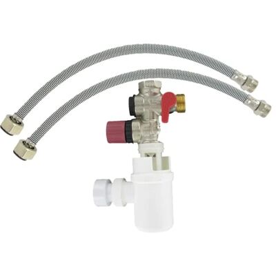 Comap Kit Chauffe-Eau (Groupe 3/4'' (20x27) ,siphon, 2 flexibles d'alimentation), Gris - Publicité Comap Kit Chauffe-Eau (Groupe 3/4'' (20x27) ,siphon, 2 flexibles d'alimentation), Gris - Publicité