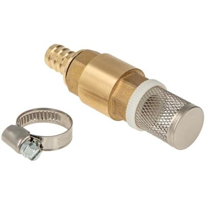 tecuro Lot de filtres d'aspiration 1 1/2" (6/4") en laiton, valve à pied avec clapet anti-retour et crépine d'aspiration, embout de tuyau et collier de serrage, 2761121 - Publicité tecuro Lot de filtres d'aspiration 1 1/2" (6/4") en laiton, valve à pied avec clapet anti-retour et crépine d'aspiration, embout de tuyau et collier de serrage, 2761121 - Publicité