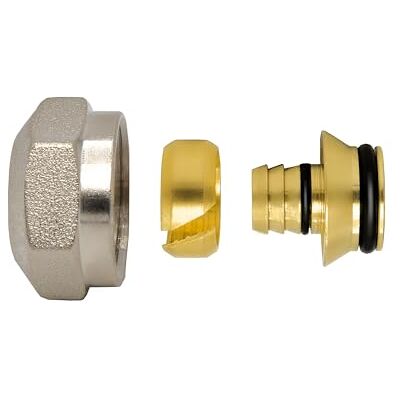VARIOSAN Eurokonus Lot de 2 raccords de serrage pour tuyau chauffant 18 x 2 mm 14283 3/4" pour blocs de robinet et chauffage au sol - Publicité VARIOSAN Eurokonus Lot de 2 raccords de serrage pour tuyau chauffant 18 x 2 mm 14283 3/4" pour blocs de robinet et chauffage au sol - Publicité