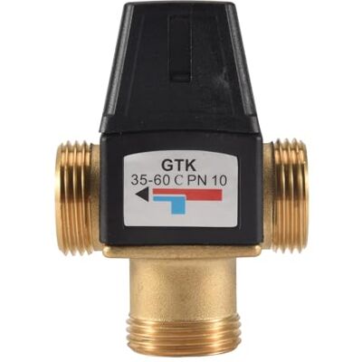 Lonrtesw 1 Pièce SéRies 3 Way DN25 Laiton Fileté à L'ExtéRieur Mitigeur Thermostatique Vanne Thermostatique pour Chauffe-Eau Solaire - Publicité Lonrtesw 1 Pièce SéRies 3 Way DN25 Laiton Fileté à L'ExtéRieur Mitigeur Thermostatique Vanne Thermostatique pour Chauffe-Eau Solaire - Publicité