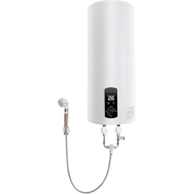 YUYUZI Chauffe-eau électrique 60 l et 2000 W Chauffe-eau électrique avec kit de douche et robinet, étanchéité IPX4 pour salle de bain/cuisine, chauffage rapide avec affichage numérique de la température - Publicité YUYUZI Chauffe-eau électrique 60 l et 2000 W Chauffe-eau électrique avec kit de douche et robinet, étanchéité IPX4 pour salle de bain/cuisine, chauffage rapide avec affichage numérique de la température - Publicité