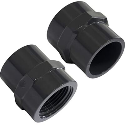 AERZETIX Lot de 2 Mamelons Manchons Mixtes Taraudés Femelle à Coller Ø32mm Femelle à Visser 1'' Raccord Pression de Tuyaux 10 Bars Embout Mixte en Plastique - Publicité AERZETIX Lot de 2 Mamelons Manchons Mixtes Taraudés Femelle à Coller Ø32mm Femelle à Visser 1'' Raccord Pression de Tuyaux 10 Bars Embout Mixte en Plastique - Publicité