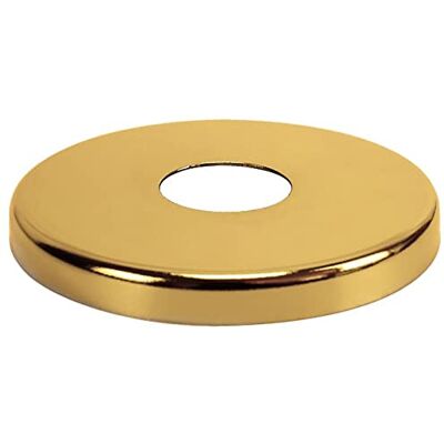 Cache-tuyau en acier doré - 21mm, 1/2 pouce BSP, 8mm de haut - Capot de Tuyau pour Robinets - Publicité Cache-tuyau en acier doré - 21mm, 1/2 pouce BSP, 8mm de haut - Capot de Tuyau pour Robinets - Publicité