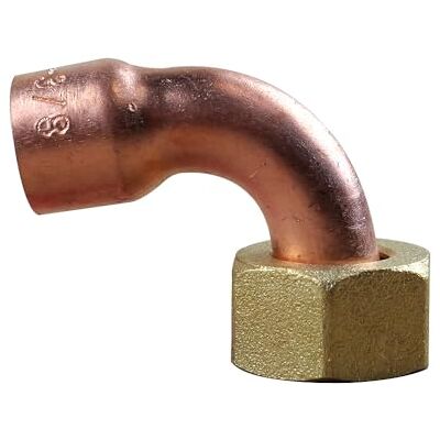 Anjou Connectique IBP Bänninger Raccord Cuivre à souder Coude écrou prisonnier 3/8"(12/17) Tube Cuivre Ø12 - Publicité Anjou Connectique IBP Bänninger Raccord Cuivre à souder Coude écrou prisonnier 3/8"(12/17) Tube Cuivre Ø12 - Publicité