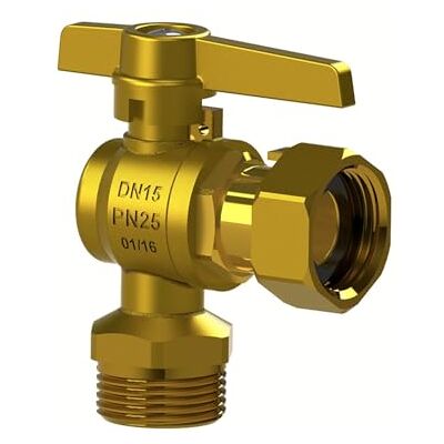 Arco Robinet compteur eau Robinet de compteur ACS équerre PN 25 DN15 Mâle 3/4" (20/27) Écrou libre 3/4" (20/27) - Publicité Arco Robinet compteur eau Robinet de compteur ACS équerre PN 25 DN15 Mâle 3/4" (20/27) Écrou libre 3/4" (20/27) - Publicité