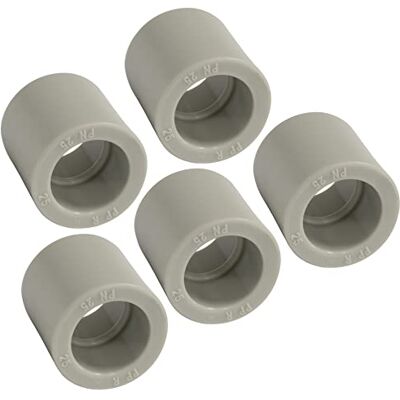 AERZETIX Lot de 5 Manchons Égaux en PPR Polypropylène Ø25 mm PN25 à Souder Raccord Tuyau pour Plomberie Chauffage Installation d'Eau Potable Alimentation Pression - Publicité AERZETIX Lot de 5 Manchons Égaux en PPR Polypropylène Ø25 mm PN25 à Souder Raccord Tuyau pour Plomberie Chauffage Installation d'Eau Potable Alimentation Pression - Publicité