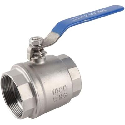 Walfront Robinet à boisseau sphérique Filetage femelle 5,1 cm complète des ports en 2 parties en acier inoxydable 304 Filetage femelle Boule Valve 5,1 cm DN50 1000 Wog - Publicité Walfront Robinet à boisseau sphérique Filetage femelle 5,1 cm complète des ports en 2 parties en acier inoxydable 304 Filetage femelle Boule Valve 5,1 cm DN50 1000 Wog - Publicité