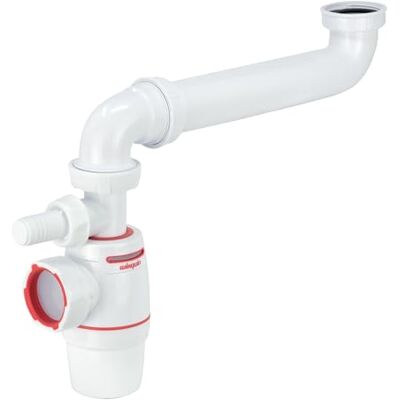 Wirquin 30723726 Siphon Évier Néo Air 1 Bac Ø40 mm avec Tubulure Étanche, zéro bruit, anti-odeurs, anti-vide intégré, installation facile, gain de place, fabriqué en France, blanc et rouge - Publicité Wirquin 30723726 Siphon Évier Néo Air 1 Bac Ø40 mm avec Tubulure Étanche, zéro bruit, anti-odeurs, anti-vide intégré, installation facile, gain de place, fabriqué en France, blanc et rouge - Publicité