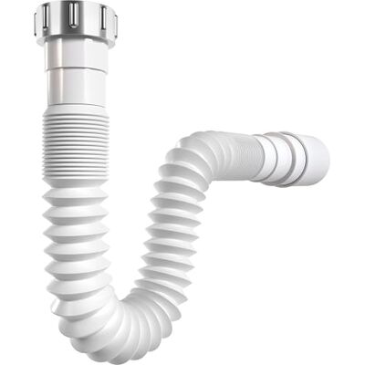 POPPSTAR Siphon flexible pour Évier de cuisine/Bac d’évier 1"1/2 x 40-50 mm (tuyau d’évacuation 320-880 mm), blanc - Publicité POPPSTAR Siphon flexible pour Évier de cuisine/Bac d’évier 1"1/2 x 40-50 mm (tuyau d’évacuation 320-880 mm), blanc - Publicité