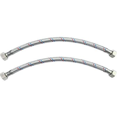 AERZETIX Lot de 2 Tuyau de Raccordement Flexible 300mm 3/8" Femelle 3/8" Femelle Robinet Mitigeur Sanitaire Cuisine Salle de Bain Plomberie Acier Inoxydable Caoutchouc - Publicité AERZETIX Lot de 2 Tuyau de Raccordement Flexible 300mm 3/8" Femelle 3/8" Femelle Robinet Mitigeur Sanitaire Cuisine Salle de Bain Plomberie Acier Inoxydable Caoutchouc - Publicité