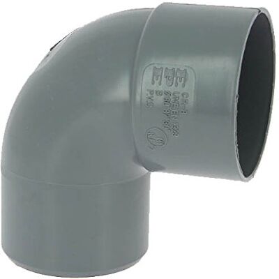 Adequa Coude PVC mâle-femelle 87°30 Ø80 - Publicité Adequa Coude PVC mâle-femelle 87°30 Ø80 - Publicité