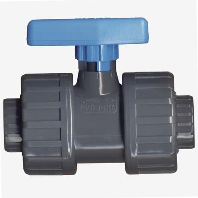 Jardibric Vanne PVC Pression FF Ø50 mm Vanne Eau Piscine Arrosage Vanne Arrêt Canalisation - Publicité Jardibric Vanne PVC Pression FF Ø50 mm Vanne Eau Piscine Arrosage Vanne Arrêt Canalisation - Publicité