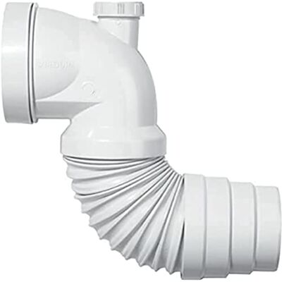 Wirquin 70718814 Pipe WC Extensible L.230 330 mm à Coller avec Piquage Raccord wc coudé, corps en polypropylène, embout en ABS, adapté à toutes les configurations, écoulement+, blanc - Publicité Wirquin 70718814 Pipe WC Extensible L.230 330 mm à Coller avec Piquage Raccord wc coudé, corps en polypropylène, embout en ABS, adapté à toutes les configurations, écoulement+, blanc - Publicité